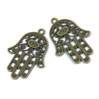 Кулон Рука Хамсы 33*23*1мм Бронза