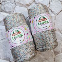 Олівін Люрекс Шайн (Olivin Lurex Shine) 200г/175м 2810 срібло райдужний
