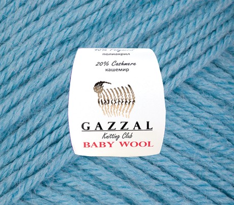Газзал Бебі Вул (Gazzal Baby Wool) 50г/200м 813 блакитний