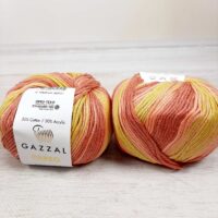 Газзал Парео (Gazzal Pareo) 50г/115м 10428 рожево-жовтий