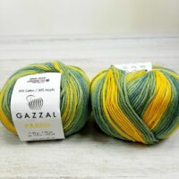Газзал Парео (Gazzal Pareo) 50г/115м 10424 жовто-зелений