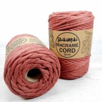 Шнур Шикімікі Макраме Корд (Shikimiki Macrame Cord) 5мм 500г/85м 842 корал