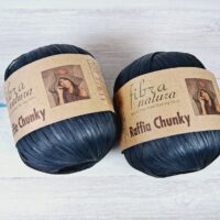 ФібраНатура Рафія Чанкі (Fibranatura Raffia Chunky) 100г/131м 114-22 чорний