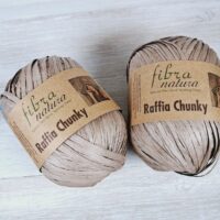 ФібраНатура Рафія Чанкі (Fibranatura Raffia Chunky) 100г/131м 114-20 капучино