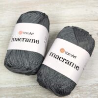 Ярнарт Макраме (YarnArt Macrame) 90г/130м 159 темно-сірий