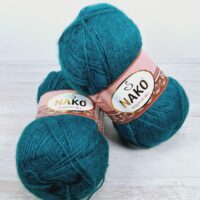 Нако Ангора Люкс (Nako Angora Lux) 100г/550м 10171 смарагд