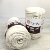 Ярнарт макраме Cord 3mmYarnArt 752 молочний