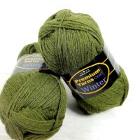 Преміум Ярнс Вінтер (Premium Yarns Winter) 100г/410м 607 оливка