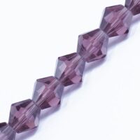 Бусины Австр. хрусталь имитация Биконус 6х6мм Сиреневый