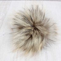 Помпон Енот 14-16см Натуральный