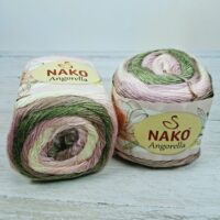 Нако Ангорела (Nako Angorella) 100г/400м 87536 оливково-рожевий