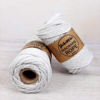Шнур Шикімікі Макраме Роуп (Shikimiki Macrame Rope) 4мм 250г/42м 18056 іній