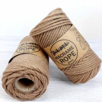 Шнур Шикімікі Макраме Роуп (Shikimiki Macrame Rope) 4мм 250г/42м 18009 какао
