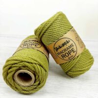 Шнур Шикімікі Макраме Роуп (Shikimiki Macrame Rope) 4мм 250г/42м 18020 оливка