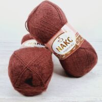 Нако Ангора Люкс (Nako Angora Lux) 100г/550м 13863 вишневий