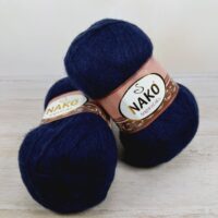 Нако Ангора Люкс (Nako Angora Lux) 100г/550м 11458 темно-синій