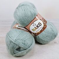 Нако Ангора Люкс (Nako Angora Lux) 100г/550м 10023 олива