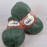 Нако Ангора Люкс (Nako Angora Lux) 100г/550м 1631 зелений
