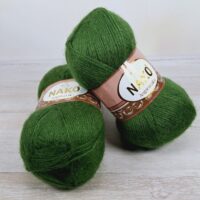 Нако Ангора Люкс (Nako Angora Lux) 100г/550м 10665 зелений