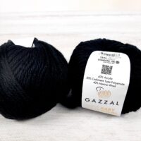 Газзал Бебі Вул XL (Gazzal Baby Wool XL) 50г/100м 803 чорний
