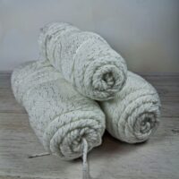 Сток акрил люрекс 100г/190м білий