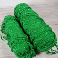 Сток акрил люрекс 100г/190м зеленій