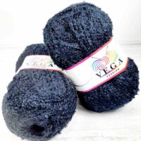 Вега Фешион (Vega Fashion) 100г/230м чорний букляш