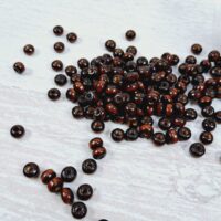 Намистини Дерев'яні Круглі коричневі 6*5мм 50г