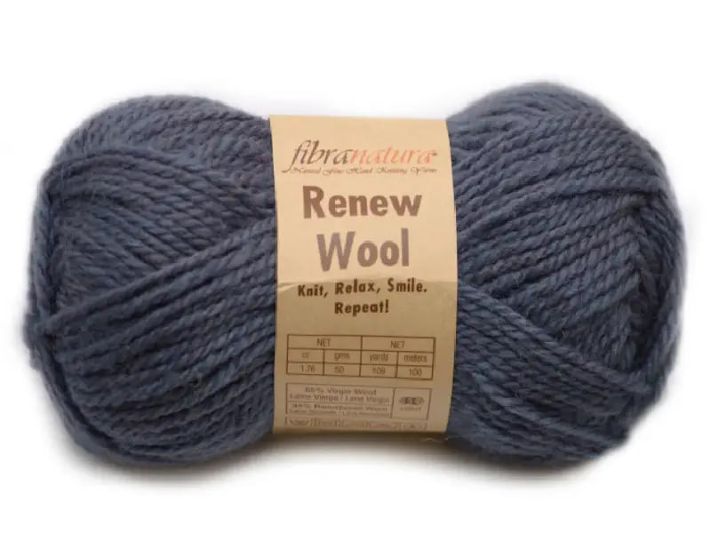ФібраНатура Ренью Вул (Fibranatura Renew Wool) 50г/100м 103 синій
