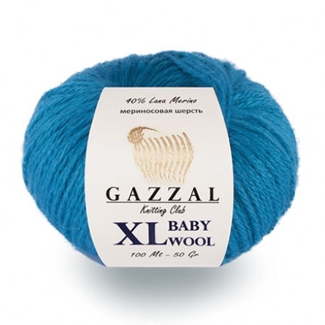 Газзал Бебі Вул (Gazzal Baby Wool) 50г/175м 820 бірюза