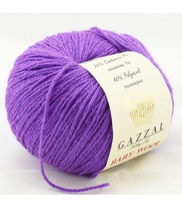 Газзал Бебі Вул (Gazzal Baby Wool) 50г/175м 815 яскравий бузок