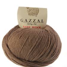 Газзал Бебі Вул (Gazzal Baby Wool) 50г/200м 835 світло-коричневий