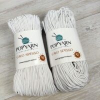 ПопЯрн Каво Спесо (PopYarn Cavo Spesso) 200г/100м 01 білий шнур