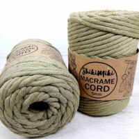 Шнур Шикімікі Макраме Корд (Shikimiki Macrame Cord) 5мм 500г/85м 804 оливка