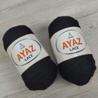Аяз Лейс (Ayaz Lace) 250г/225м 1217 чорний стрічка