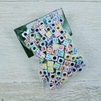 Намистини Акрил Крафт Стиль Кубики 6*6*6мм 50г