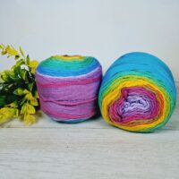 Сток бавовна меланж 100г/200м райдуга