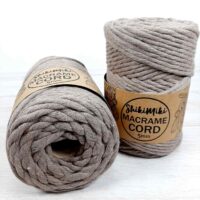 Шнур Шикімікі Макраме Корд (Shikimiki Macrame Cord) 5мм 500г/85м 303 темний беж