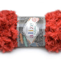 Алізе Пуффі Фур (Alize Puffy Fur) 100г/6м 6118 червоний