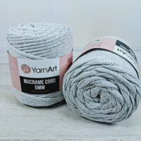 Ярнарт макраме Cord 5mmYarnArt 756 сірий
