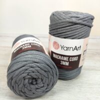 Ярнарт макраме Cord 3mmYarnArt 774 графіт
