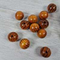 Намистини Дерев'яні Круглі коричневі 8мм 280шт/50г