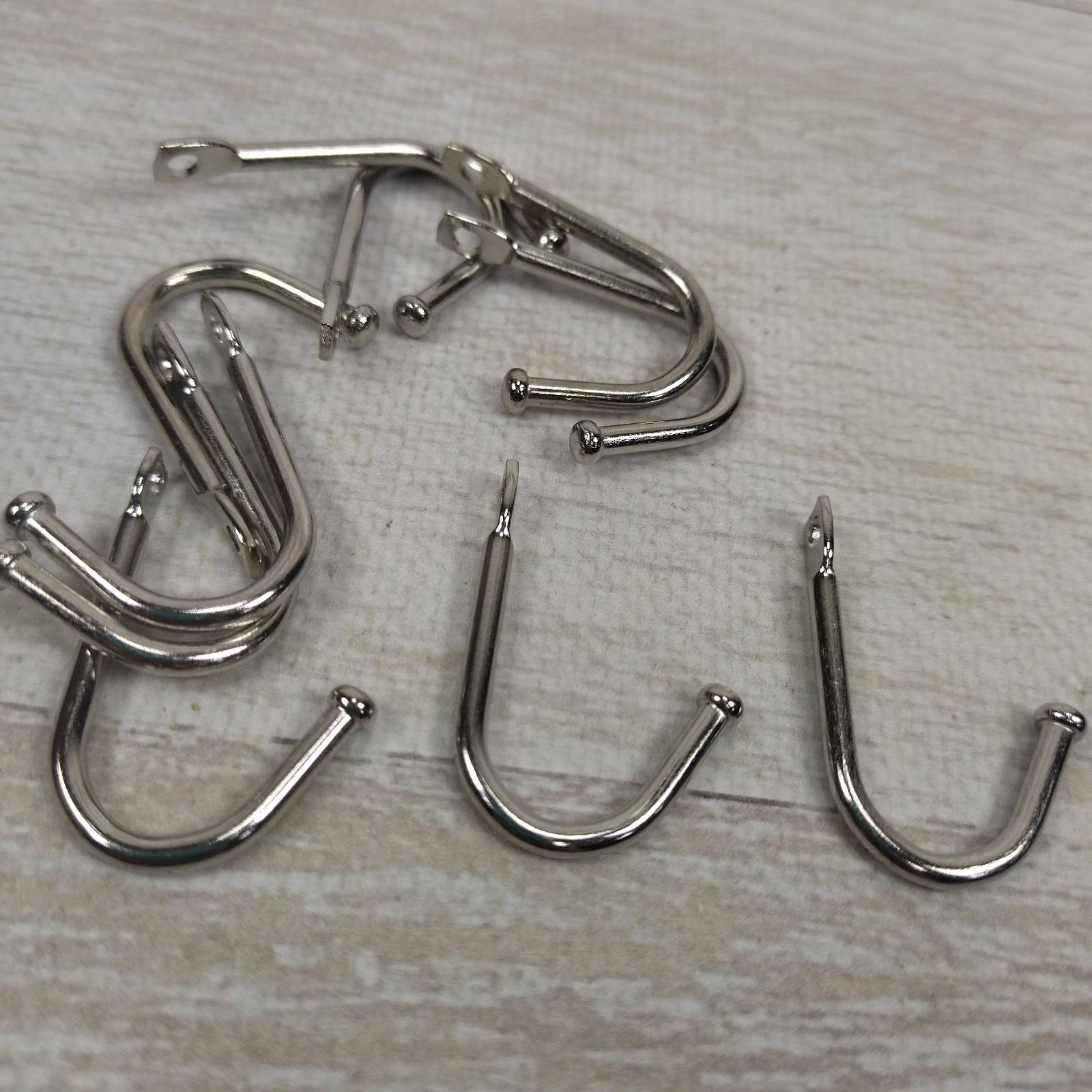 Гачок F-141 гвинт срібло 35*20мм