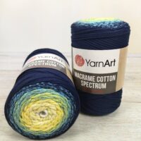 Ярнарт Макраме Котон Спектрум (YarnArt Macrame Сotton Spectrum) 250г/225м 1328 синій