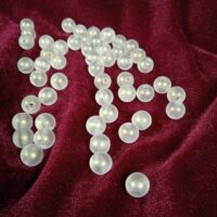 Намистини під перли 10мм білі матові 10г с09208