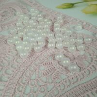 Намистини під перли 8мм білі матові 10г с09208