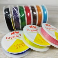 Волосінь-гумка для рукоділля d 0,4мм 40м різнокольорова