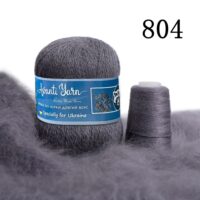 Пух норки 50г/350м (+20г додаткова нитка) 804 темно-сірий