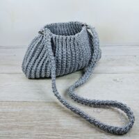 Сумка в'язана 30*18см сталева