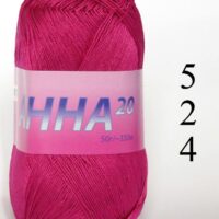 Пряжа Анна 20 50г/330м 524 малина